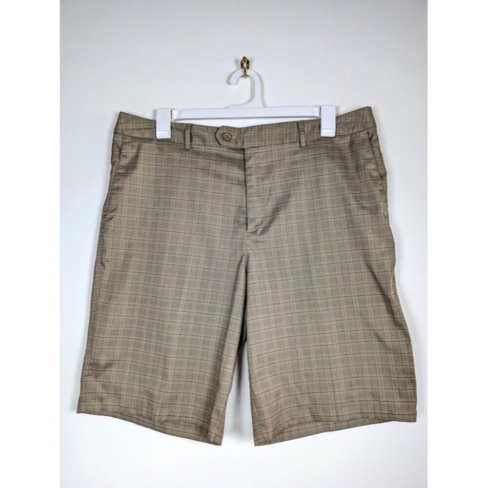 UA Under Armour Performance Golf Shorts Size 38 Preppy Chino Sports Plaid 40x11